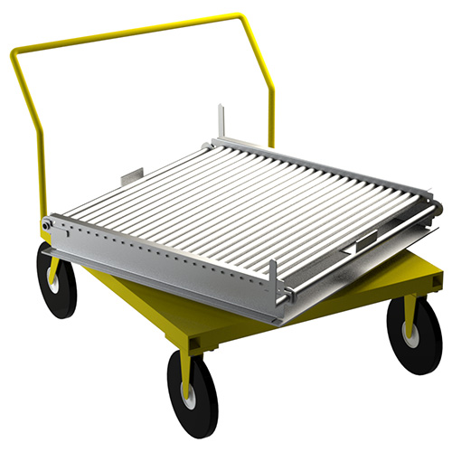 Rotating Roller Deck Pallet Trolley