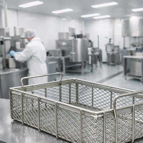 food processing sanitation basket