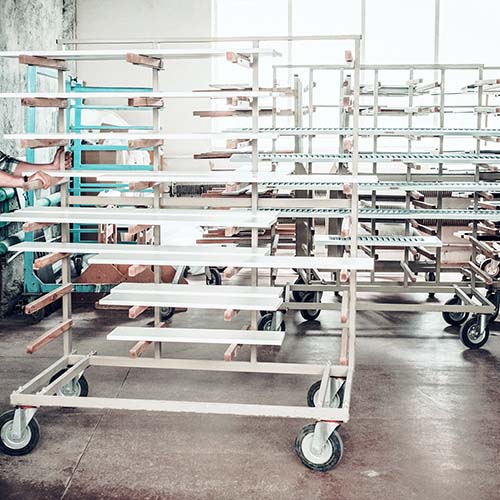 industrial carts with shelves