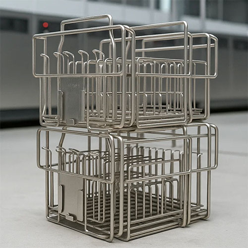 steel stacking baskets lean manufacturing