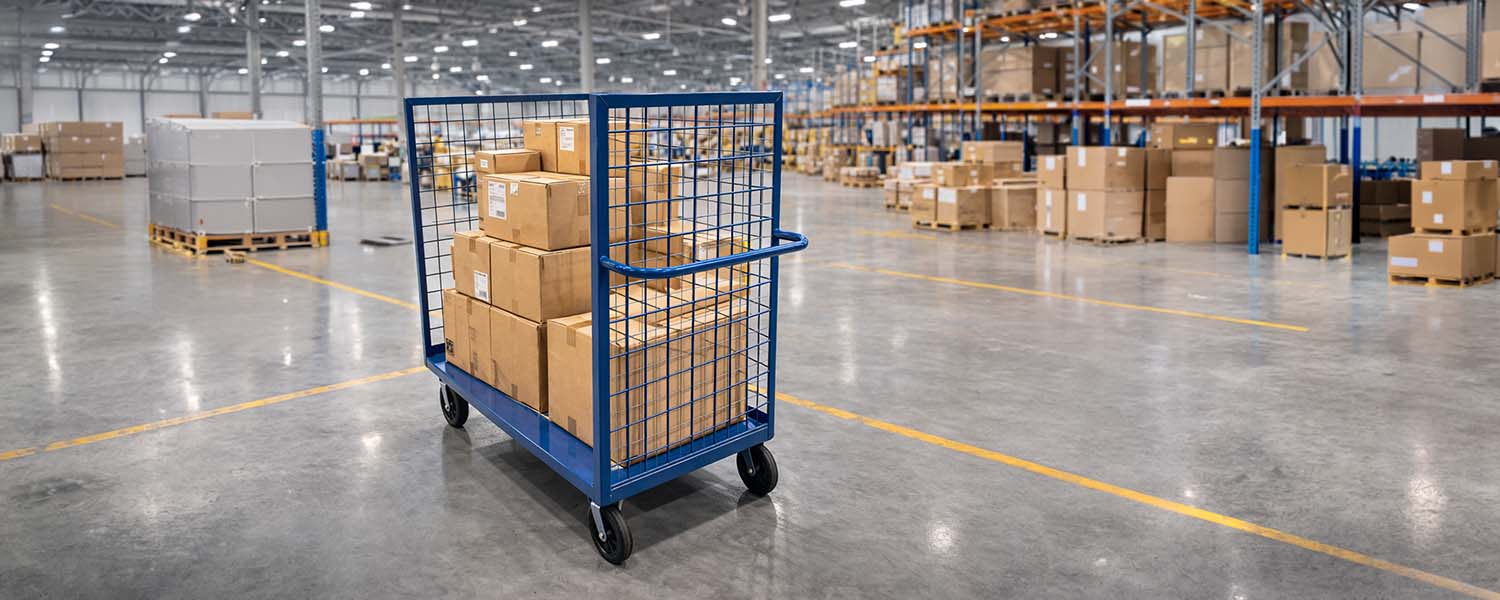 heavy duty dock cart warehouse