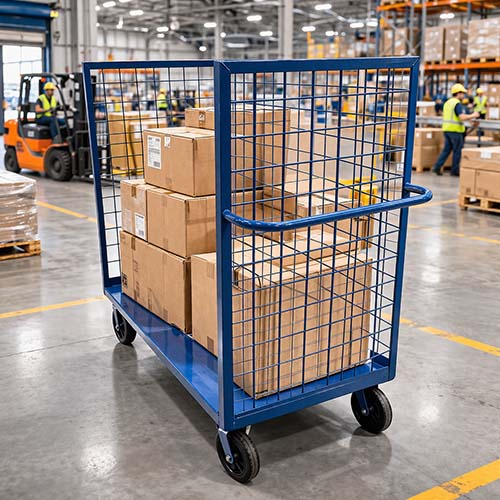 heavy duty dock carts in warehousing