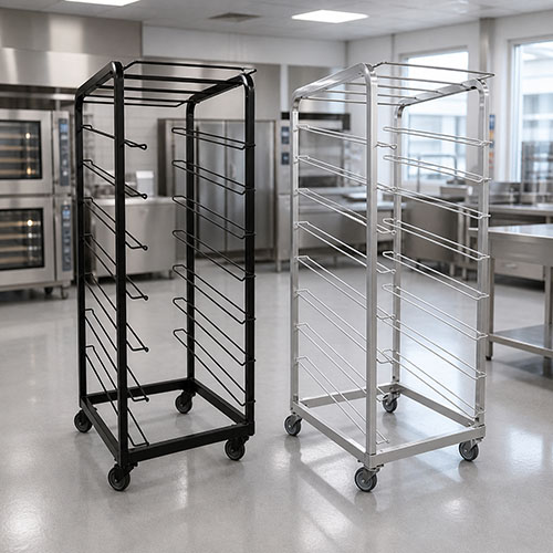 Stainless Steel vs Coated Bakery Racks