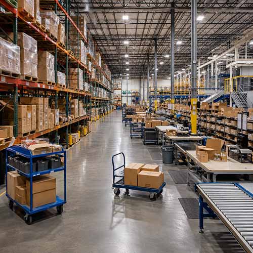 warehouse transport carts