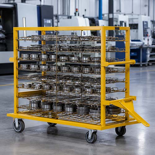 industrial metal rolling carts