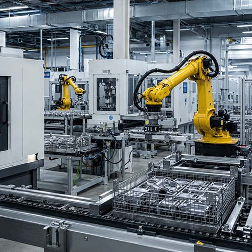 robotic material handling baskets