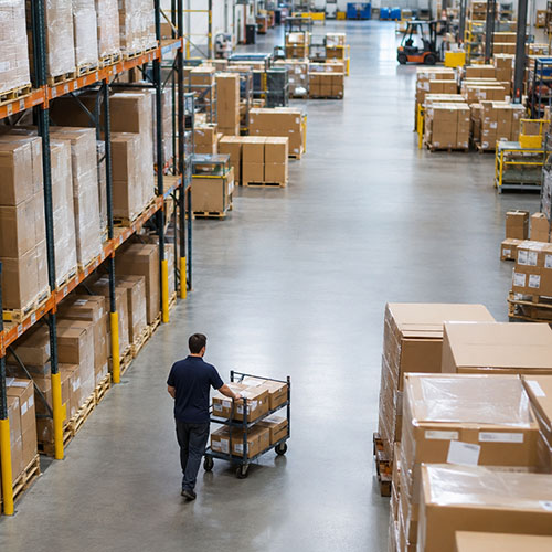warehouse carts with wheels