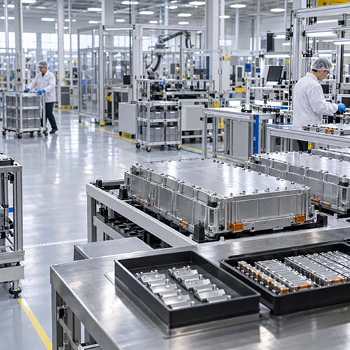 ev battery component carts and baskets