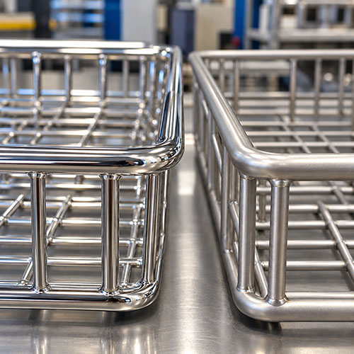 electropolishing vs passivation stainless steel baskets